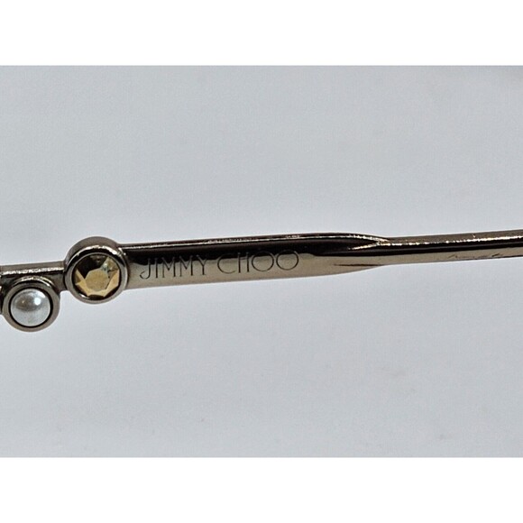 JIMMY CHOO women Eyeglasses JC 222/F 35J SILVER/PINK 53-18 8-4 ITALY FRAMES ONLY - Picture 8 of 9